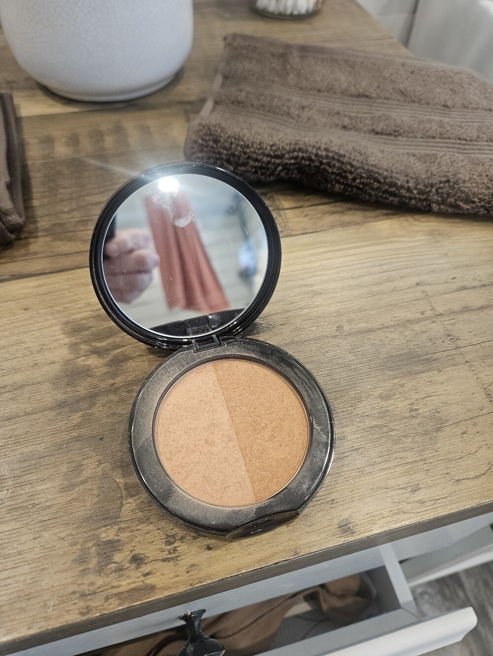 Bronze Duo Powder Compact — Warm Bronze Finish Merle Norman